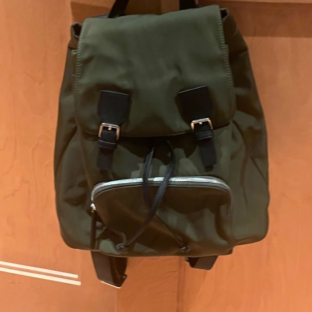 French Connection Army Green backpack